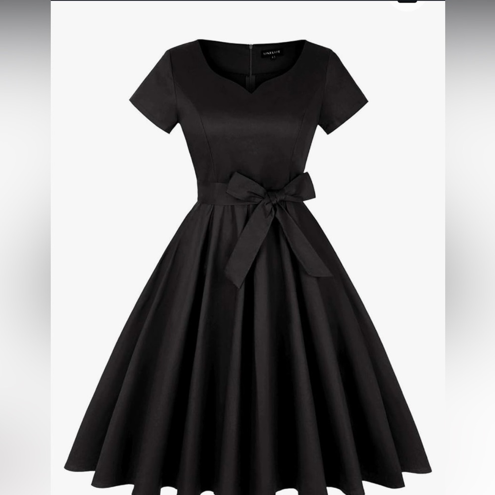 Women's 1950s Retro Vintage Rockabilly Sweetheart Cocktail Dress with Pockets